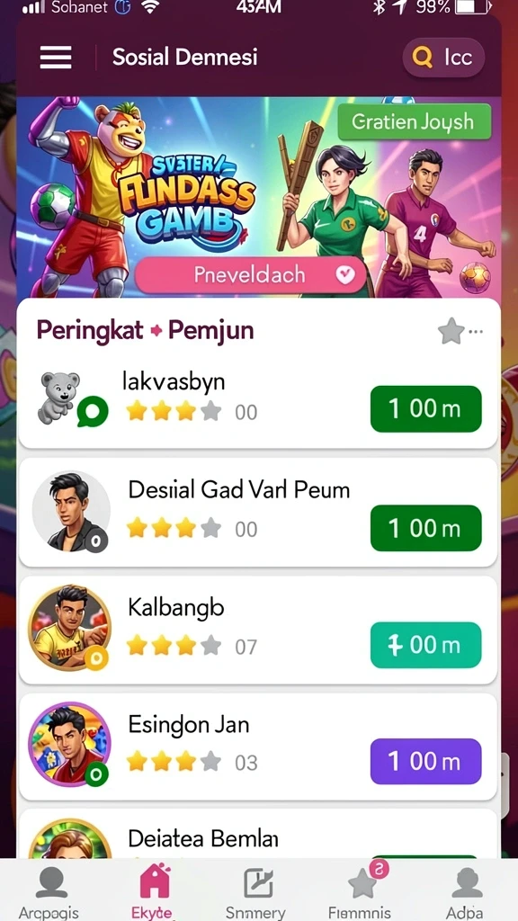 Level permainan yang menarik dan bervariasi.