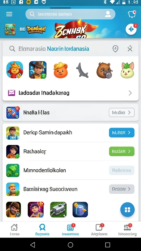 Tampilan level yang menakjubkan dan penuh tantangan.