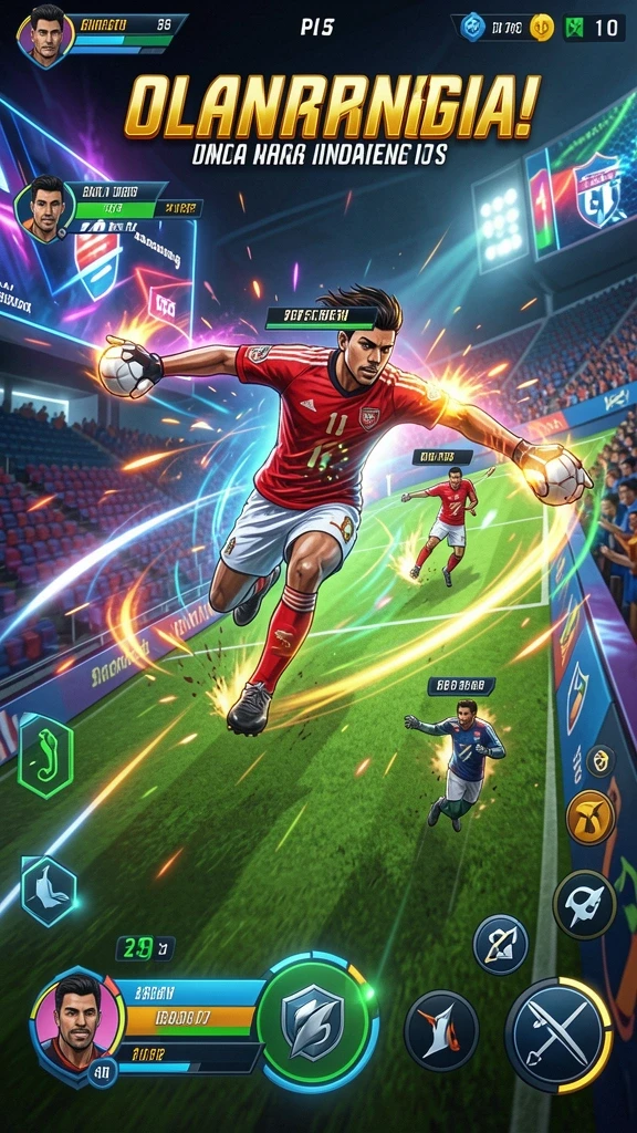 Pemandangan alam yang memukau dalam game.