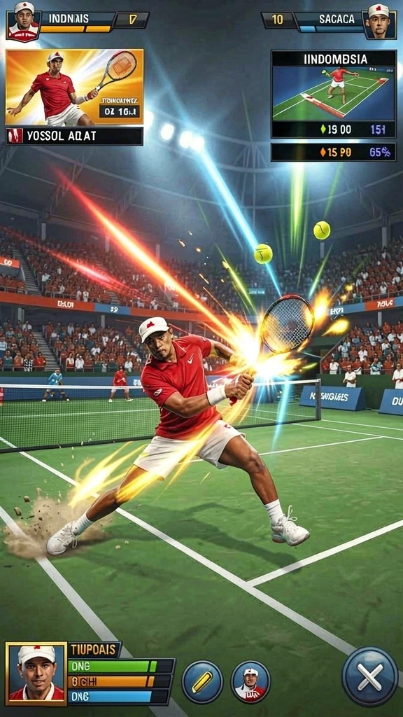 Cuplikan aksi pertarungan epik dalam game API5000.