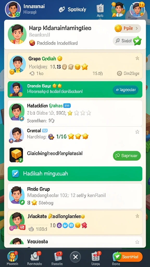 Tampilan antarmuka yang user-friendly dan menarik.