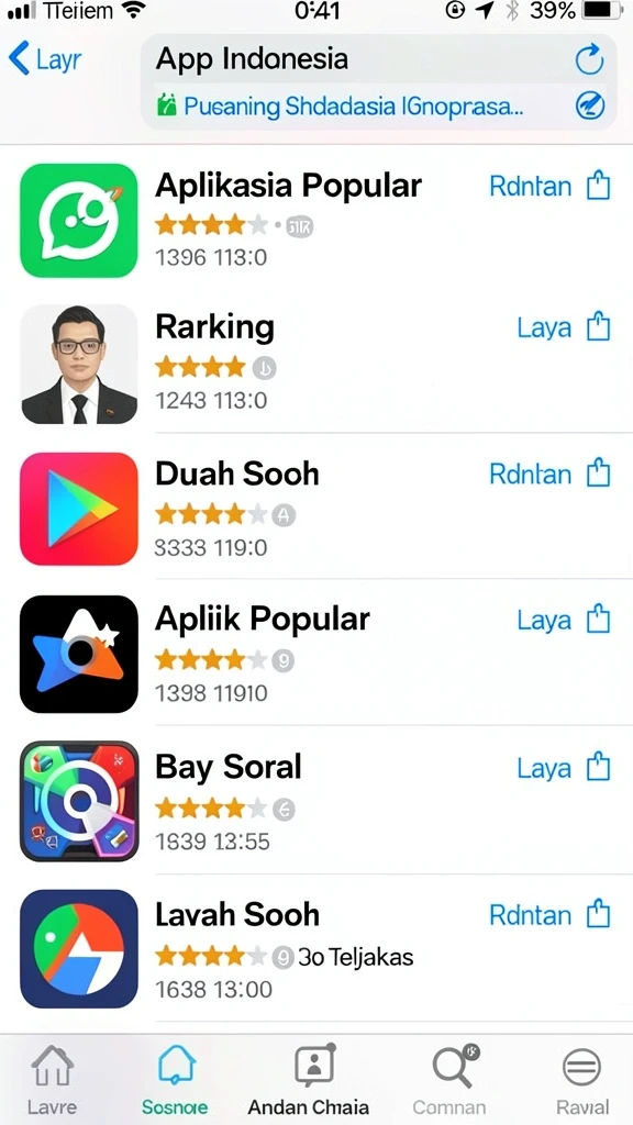 Tampilan antarmuka yang user-friendly.