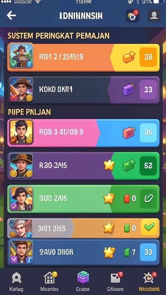 Gameplay yang seru dan adiktif di setiap level.