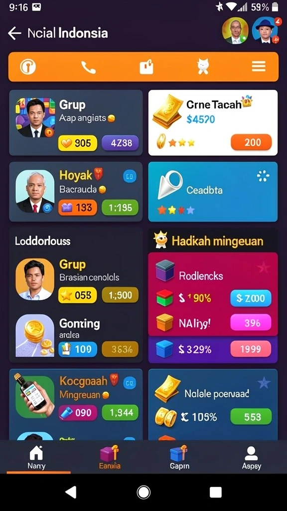 Skrinsut dari level permainan yang menantang.