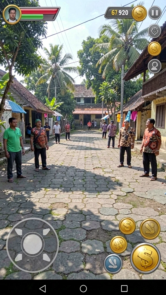 Mode multiplayer yang memungkinkan bersosialisasi dengan teman.