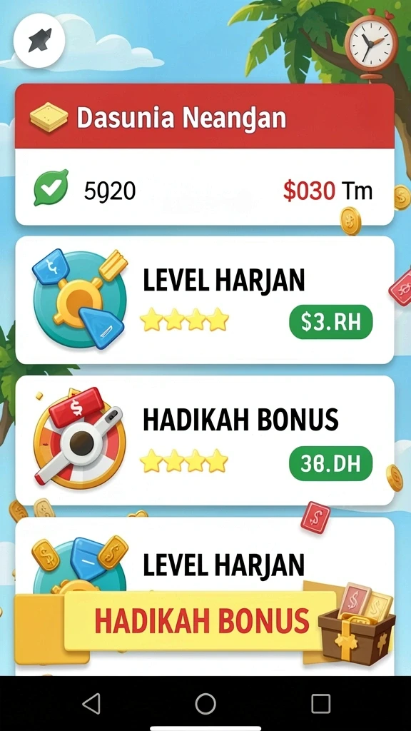 Karakter menarik yang bisa Anda pilih dan kustomisasi.