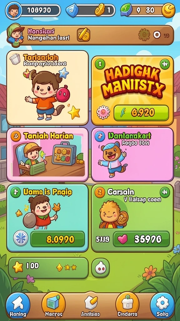 Tampilan antarmuka KAOSTOGEL yang menarik dan ramah pengguna.