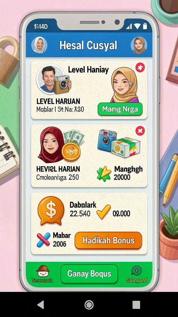 Tampilan antarmuka yang menarik dan mudah dipahami.