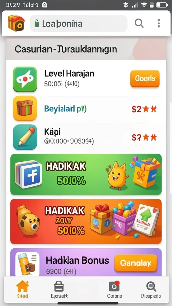 Tampilan awal yang menarik dan intuitif.