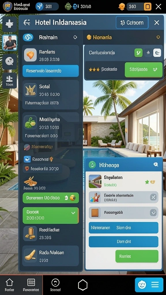 Screenshot menunjukkan tantangan level yang menarik.
