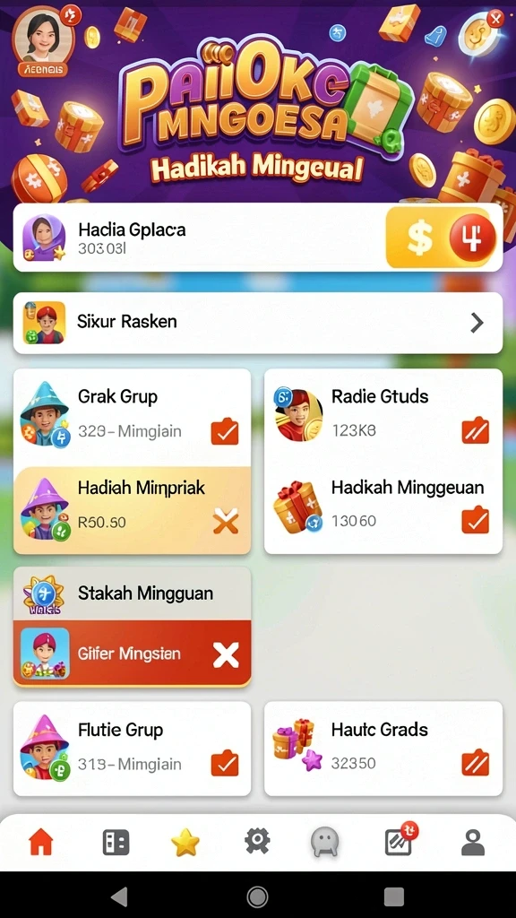 Tampilan antarmuka yang menarik dan user-friendly.