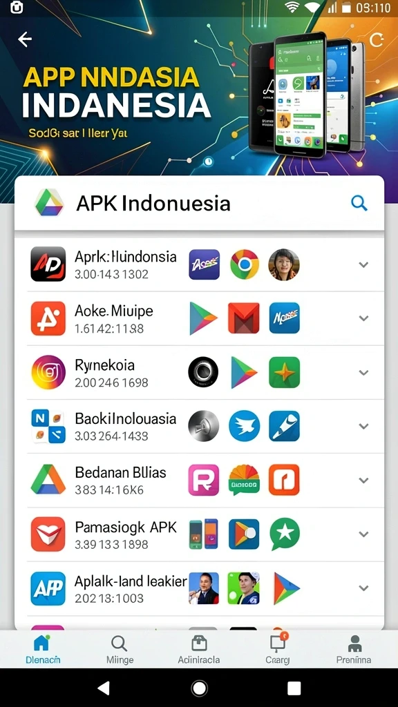 Tampilan yang menarik dengan tema yang bervariasi.