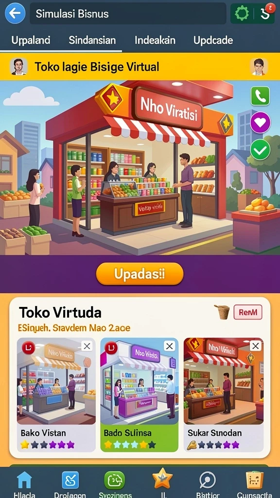 Tampilan awal yang menarik dan user-friendly.