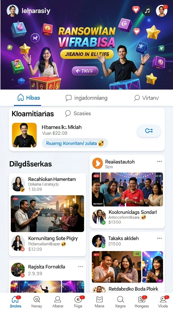 Tampilan antarmuka yang menarik dan user-friendly.
