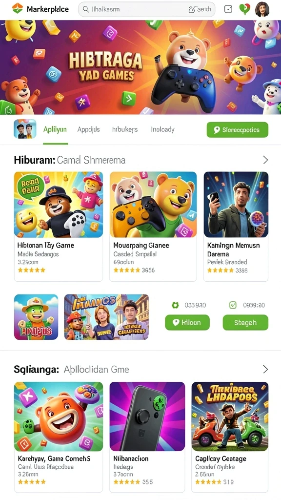 Pelbagai pilihan permainan menarik dan kompetitif.