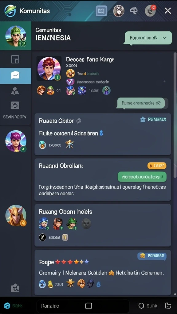 Fitur turnamen harian yang seru dan kompetitif.