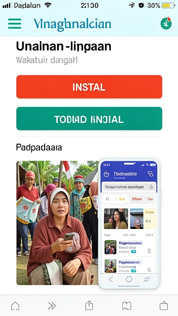 Lingkungan permainan yang indah dan detail.