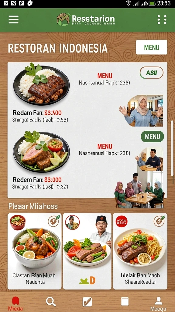 Tampilan antarmuka yang menarik dan intuitif.