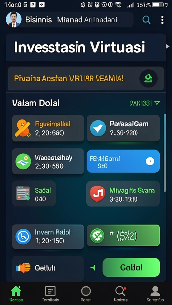 Tampilan awal yang menarik untuk pengguna baru.