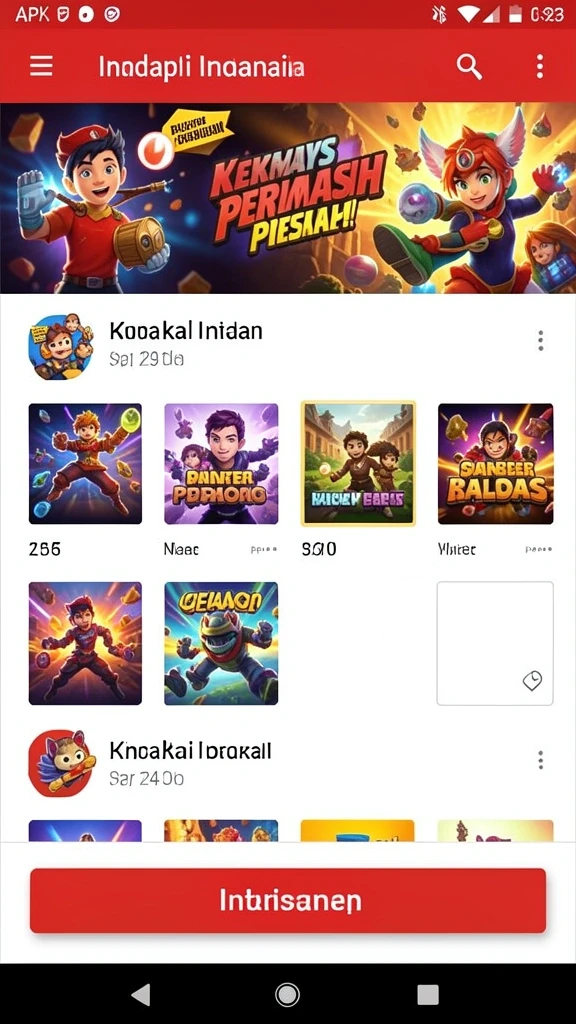 Momen epik saat melawan bos raksasa.